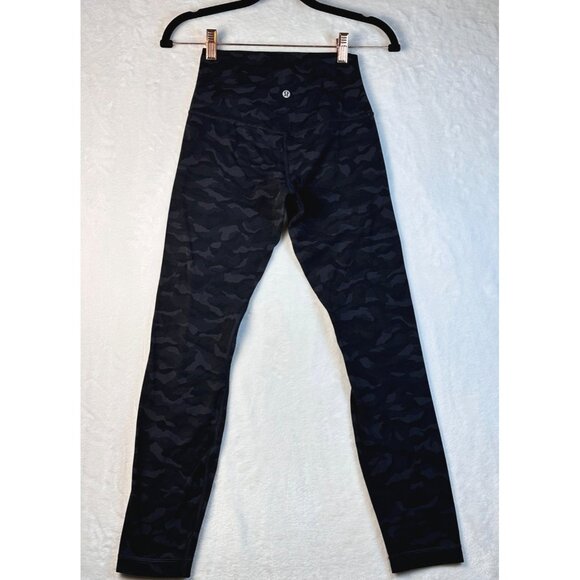 Lululemon Align™ High-Rise Pant 25" Camo Deep Coal Sz 4 Leggings Athleisure - Picture 3 of 7
